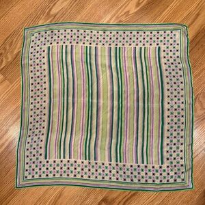 Vintage Burmel 100% Silk‎ 21” Square Scarf Made in Japan